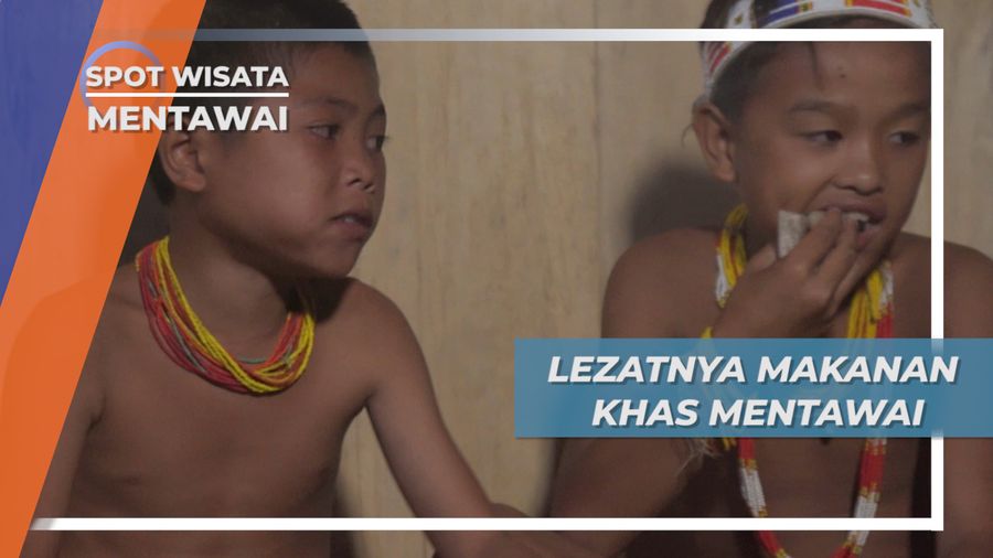 Makan Malam Ubi dan Daging Hasil Buruan, Masakan Lezat Seorang Ibu Suku Mentawai