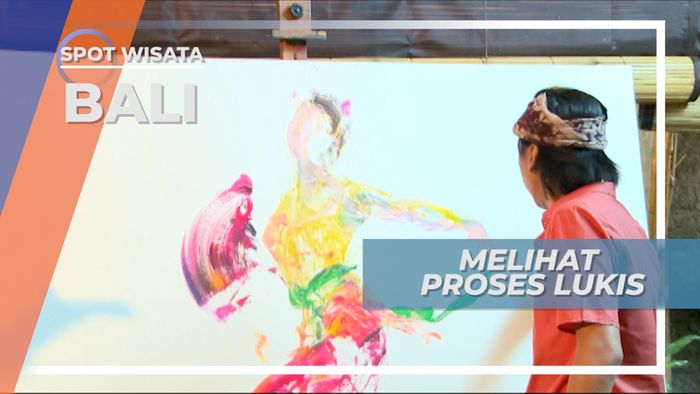Melihat dari Dekat Proses Seniman Melukis Penari, Bali