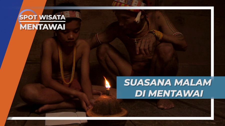 Cahaya Lentera, Menemani Sunyi dan Dinginnya Malam Di Mentawai