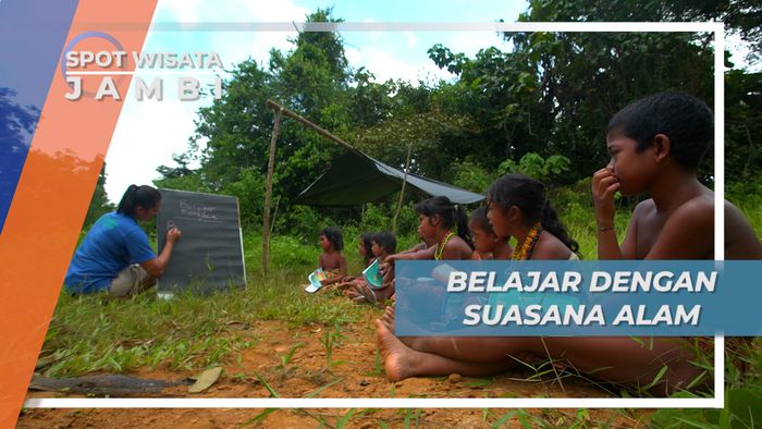 Suku Rimba Antusias Belajar Membaca dan Berhitung, Jambi