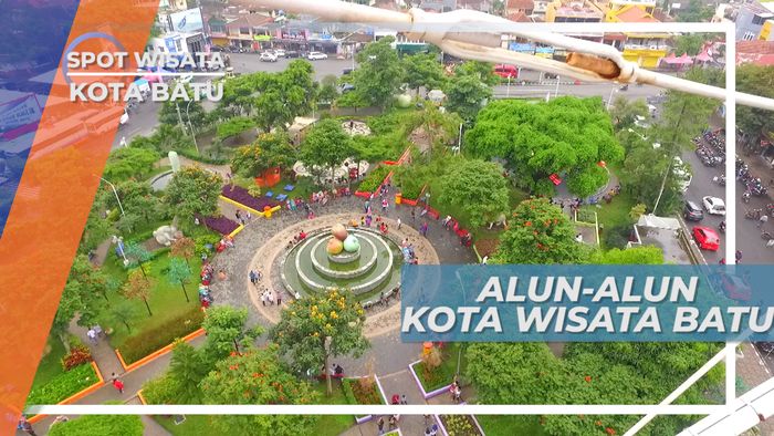 Menikmati Indahnya Alun-alun Kota Batu dari Ketinggian, Jawa Timur
