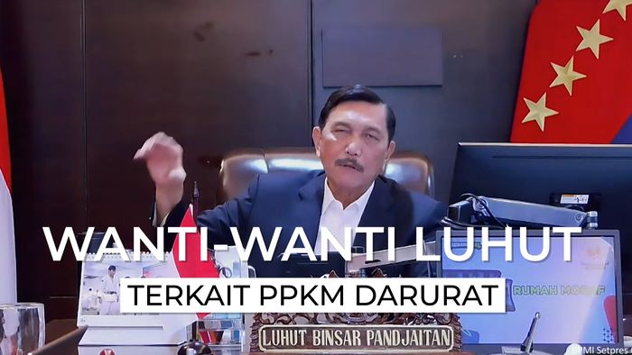 6 Wanti-wanti Luhut Terkait Penerapan PPKM Darurat