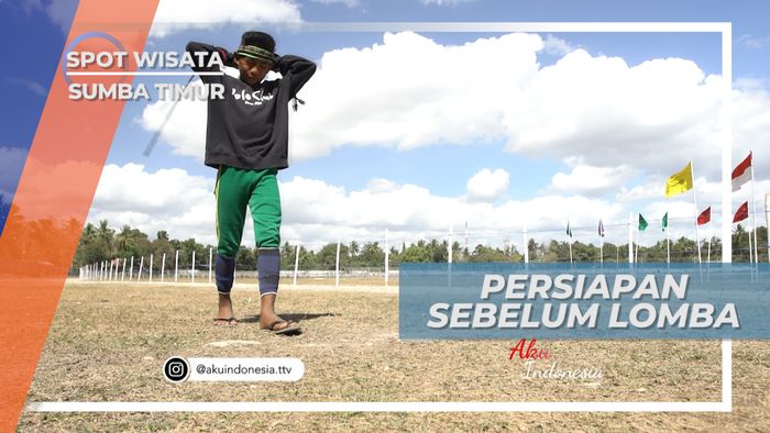 Persiapan Beradu Cepat di Lintasan Pacu Kuda Sumba Timur