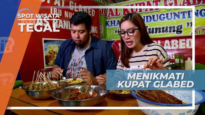 Menikmati Kupat Glabed Tegal, Ditemani Sate yang Melengkapi Kelezatannya