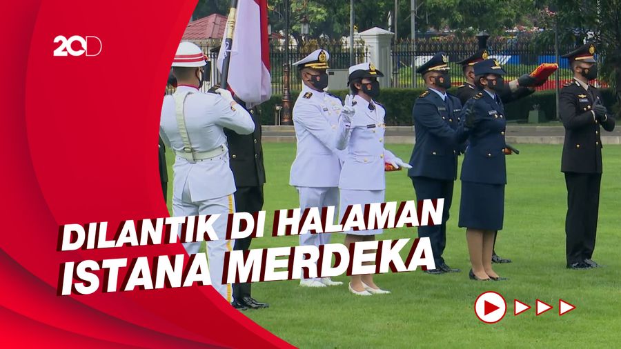 Lantik Perwira TNI-Polri, Jokowi: Perjalanan Baru Saja Dimulai