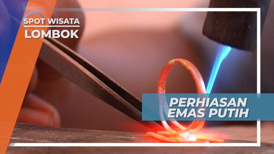 Pengerajin Emas Putih Lombok, Membalutnya Menjadi Perhiasan  Bersama Mutiara dan Berlian  