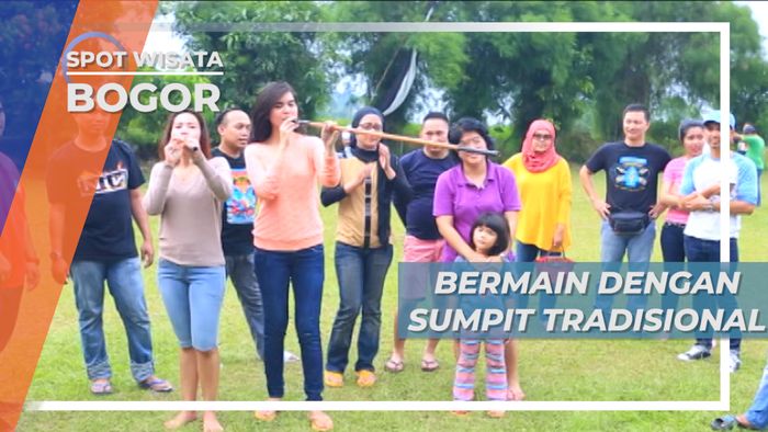 Mencoba Sumpit, Alat Berburu Tradisional ala Kampung Budaya Sindang Barang Bogor 
