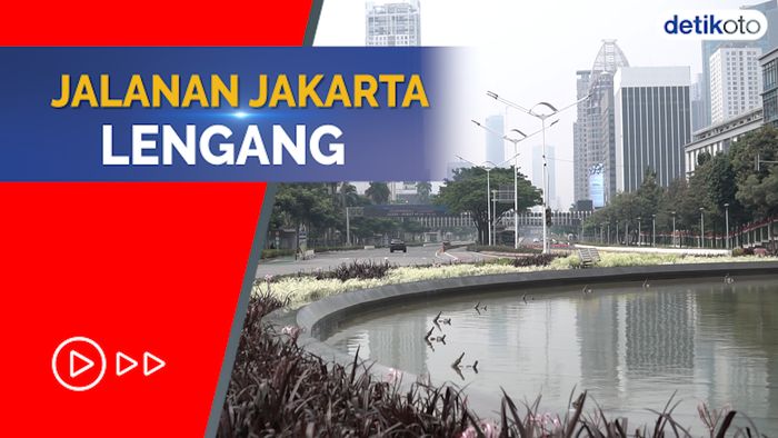 PPKM Darurat Bikin Jalanan Sepi dan Lalu Lintas Jakarta Turun 60% 