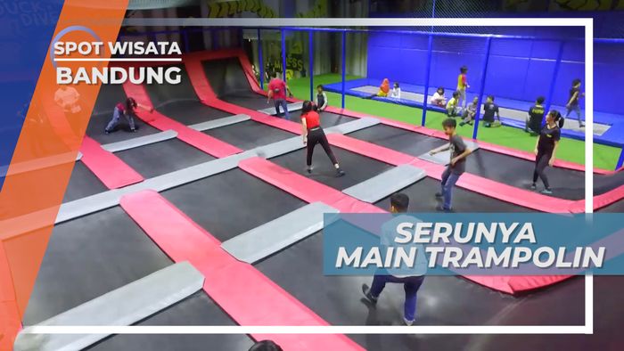 Trampolin Bandung, Serunya Melompat dan Melempar Bola