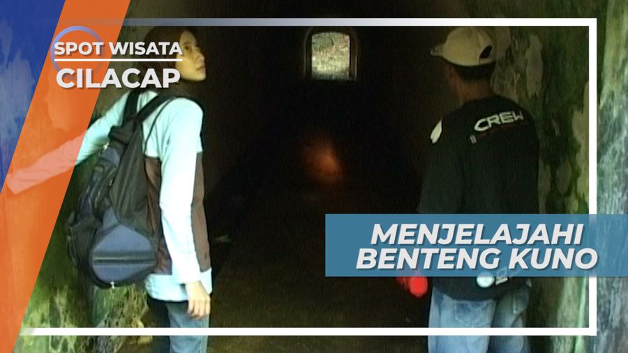 Melalui Lorong Gelap Dan Dingin di Benteng Kuno Pantai Karang Bolong Cilacap