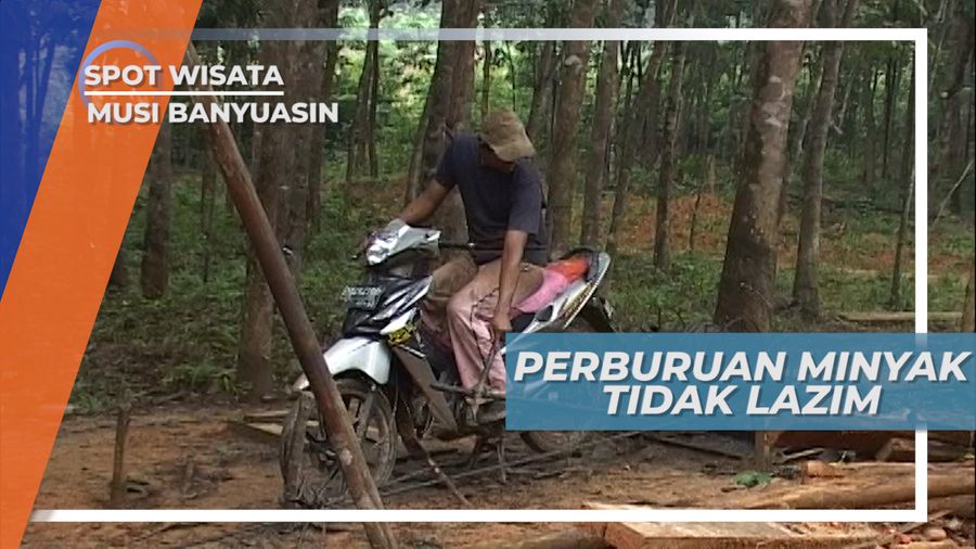 Motor Bebek Untuk Menarik Minyak Dari Dalam Perut Bumi  Desa Sungai Angit Musi Banyuasin  