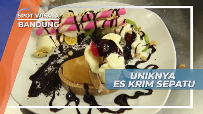 Cibaduyut Tidak Hanya Jual Sepatu Kulit, Namun Juga Es Krim Sepatu Bertabur Coklat