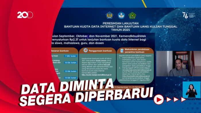 Mekanisme Penerimaan Lanjutan Bantuan Kuota Data Internet