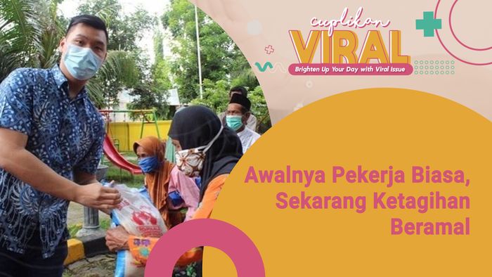 Awalnya Pekerja Biasa, Sekarang Ketagihan Beramal