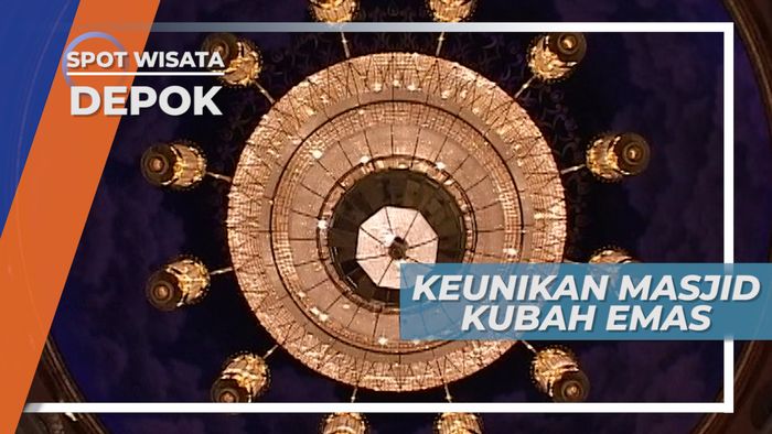 Lukisan Langit yang Dapat Berubah Warna, Keunikan Masjid Kubah Emas Depok