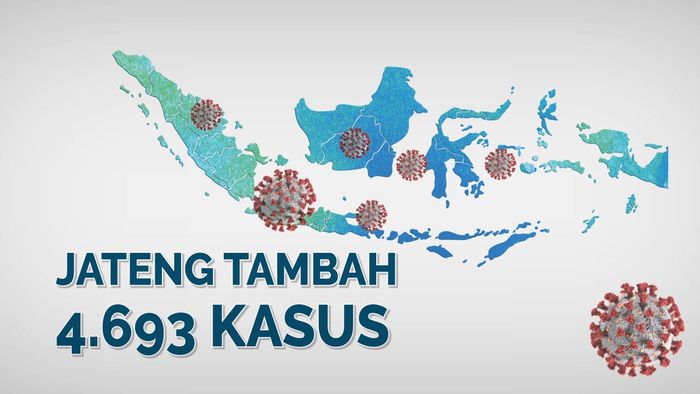 Peta Sebaran Kasus Covid-19 RI 8 Agustus: Jateng Tertinggi