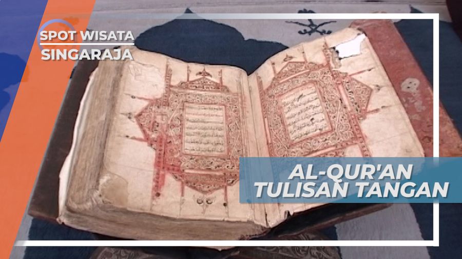 Masjid Agung Jami Singaraja, Al-Quran Tulisan Tangan Gusti Ngurah Ketut Jelantik Celagi
