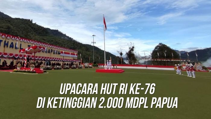 Freeport Gelar Upacara HUT ke-76 RI di Tembagapura
