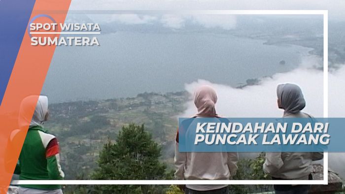 Panorama Keindahan Danau Maninjau Dari Atas Awan, Puncak Lawang Sumatera Barat