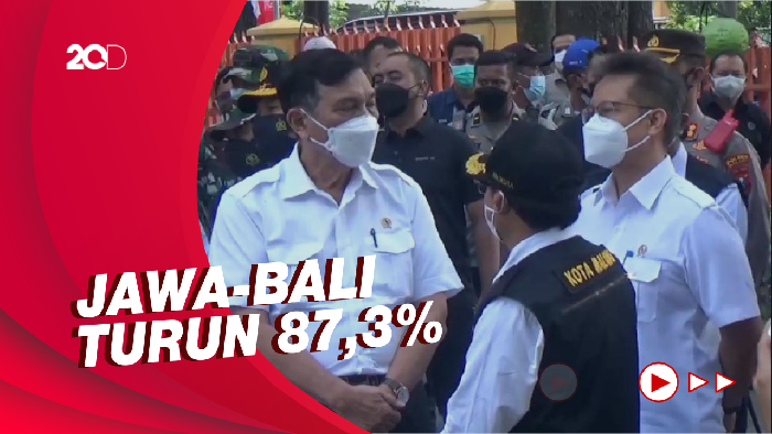 Jelang Pengumuman PPKM, Luhut Ungkap Kasus Corona RI Turun 78%