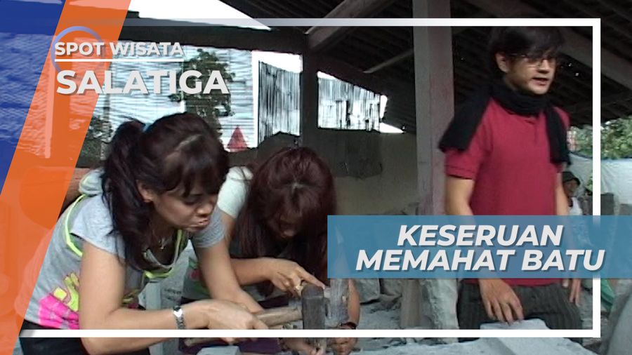 Serunya Belajar Memahat Batu Gunung Menjadi Patung, Salatiga 