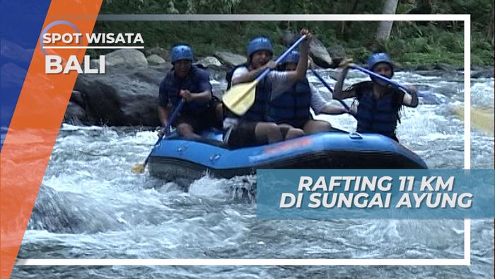 Perahu Karet Bisa Terbalik, Tantangan Saat Rafting di Sungai Ayung Bali