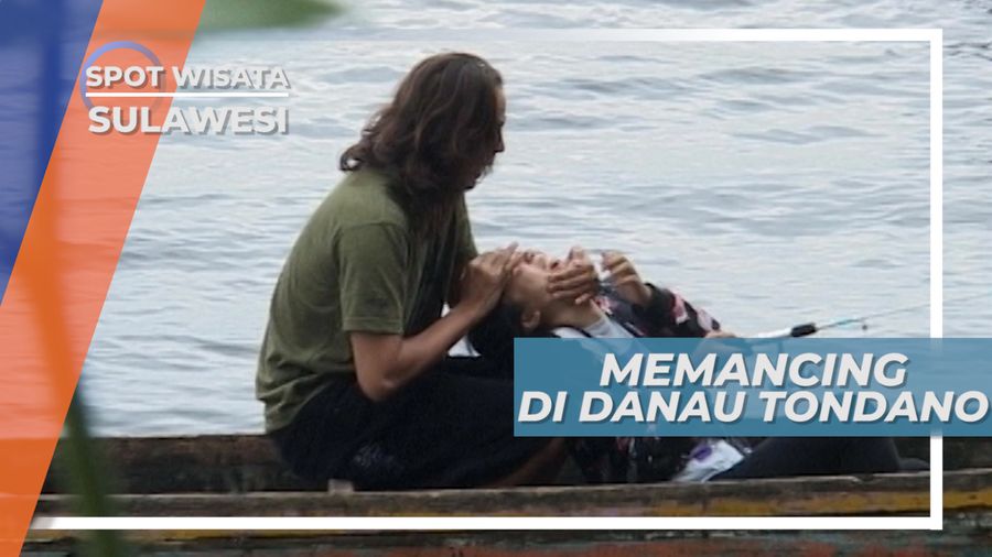 Strikee.., Baru Sebentar Langsung Disambar, Memancing di Danau Tondano Minahasa Sulawesi Utara