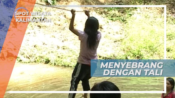 Latihan Menyebrangi Sungai dengan Tali, Samarinda