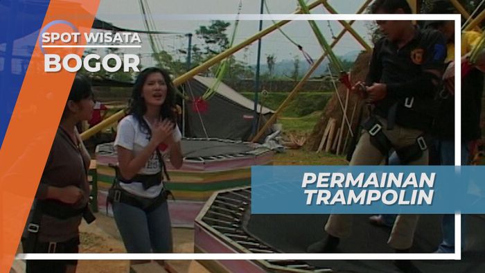 Wajib Pakai Alat Keselamatan, Bermain Trampolin di Kawasan Wisata Bogor
