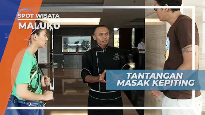 Menuju Hotel, Menerima Tantangan untuk Memasak Kepiting, Maluku
