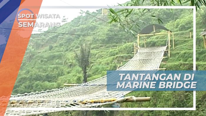 Menatang Nyali, Mencoba Permainan Ekstrem Menyeberangi Marine Bridge, Semarang