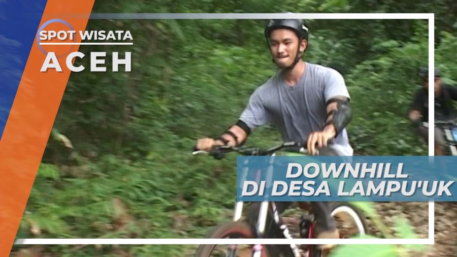 Bersepeda Downhill di Desa Lampuuk Aceh Besar