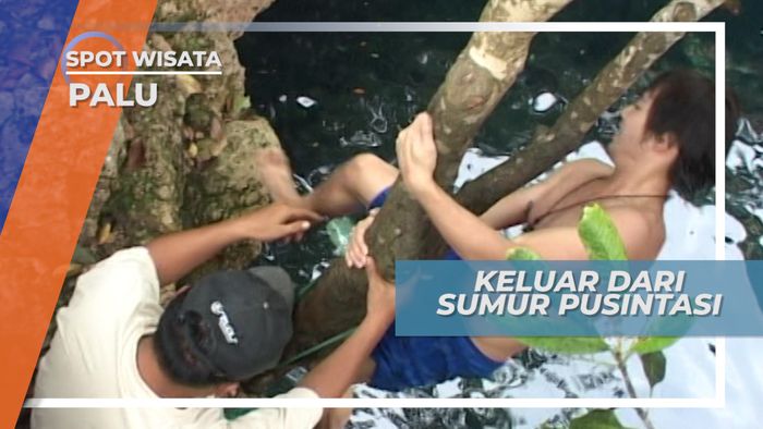 Dibantu Akamsi Untuk Keluar Dari Sumur Dalam di Desa Towale Donggala Sulawesi Tengah