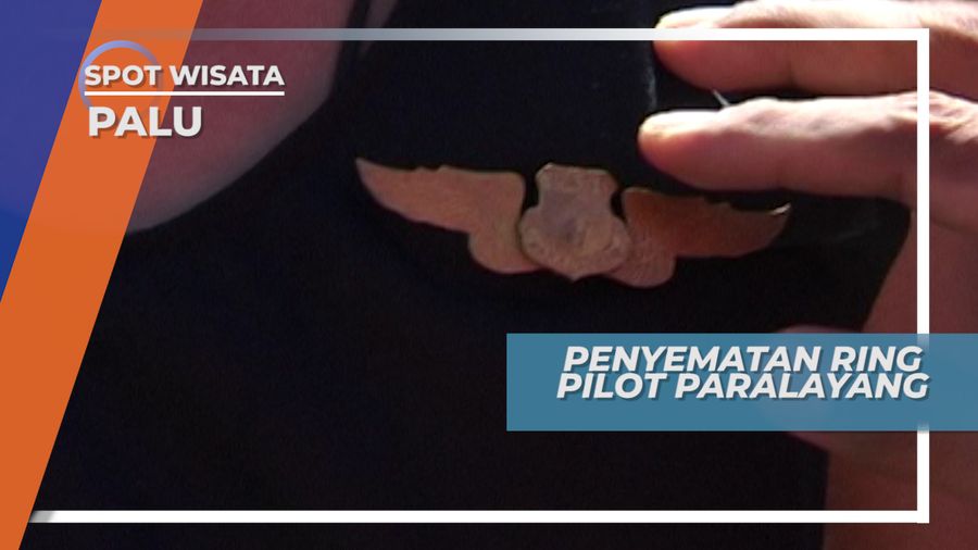 Wing Pilot Paralayang Tersemat Di Dada, Keberhasilan Melayang Di Atas Kota Palu