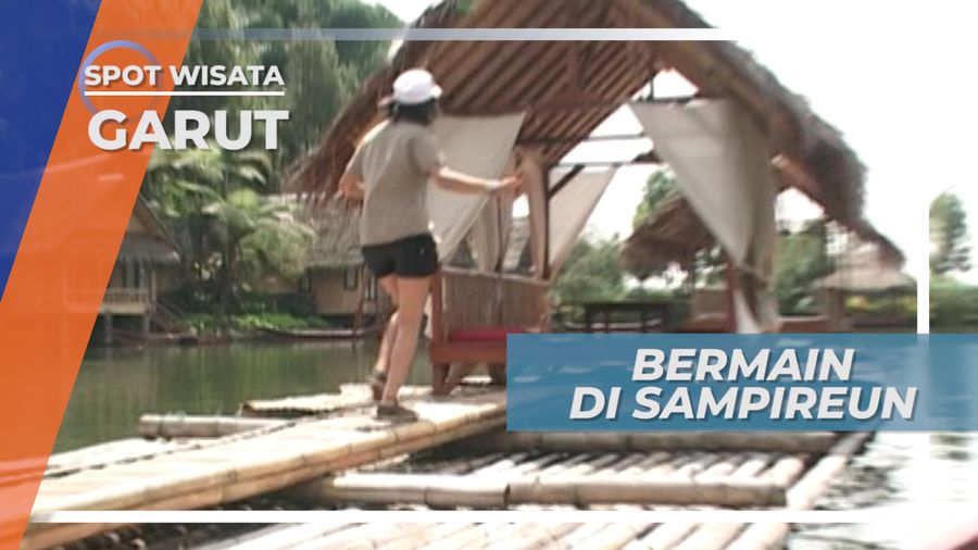 Kayuh Perahu, Bermain Seru di Telaga Kampung Sampireun, Garut