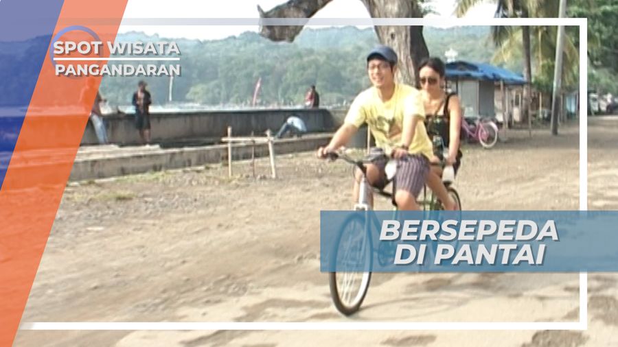 Bersepeda, Menikmati Indahnya Pantai Pangandaran yang Mempesona