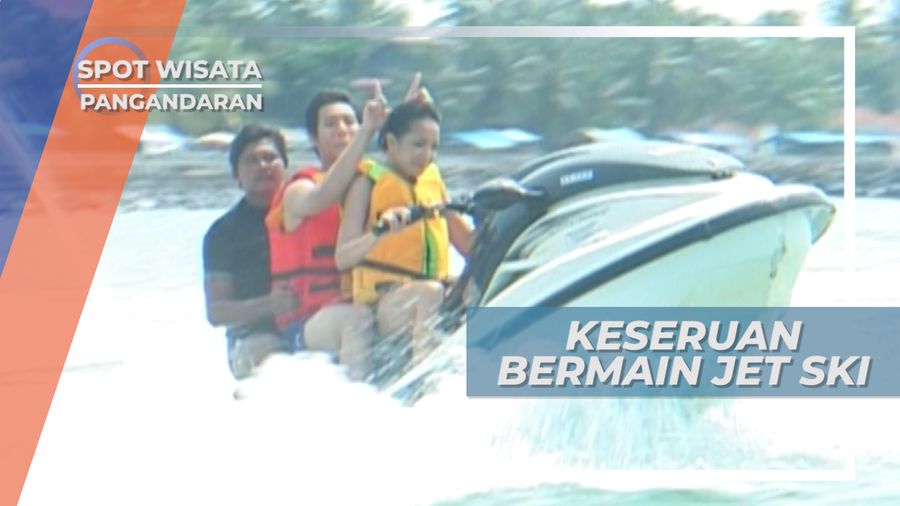 Seru-seruan Uji Adrenalin Memacu Jetski, Pangandaran