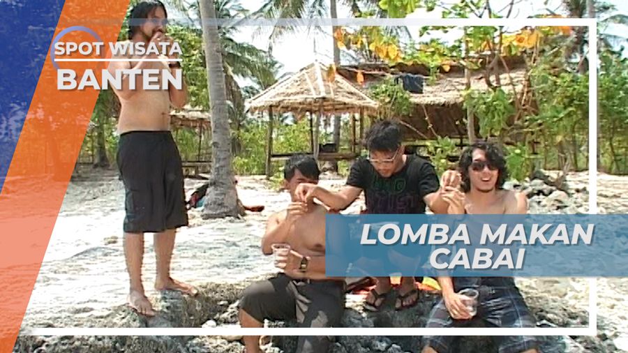 Permainan Seru di Tepi Pantai Pulau Oar Banten