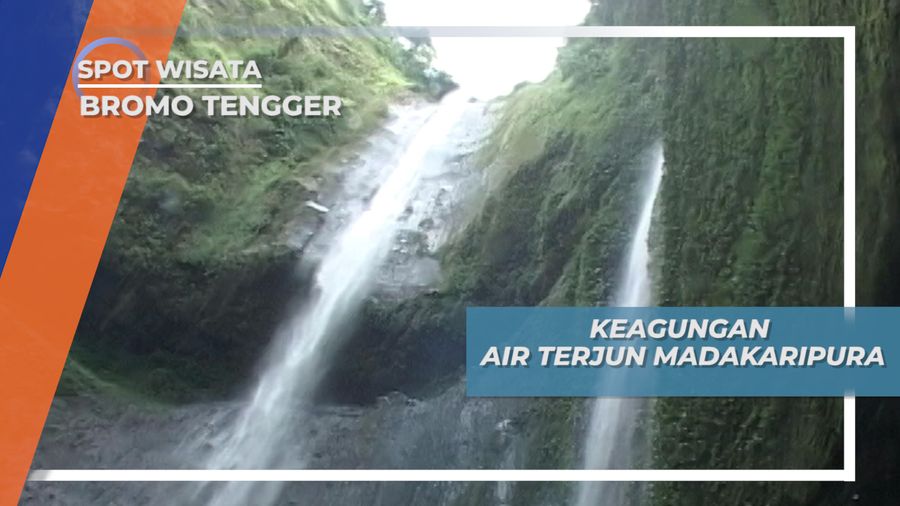 Megahnya Air Terjun Madakaripura di Kawasan Nasional Bromo Tengger Jawa Timur