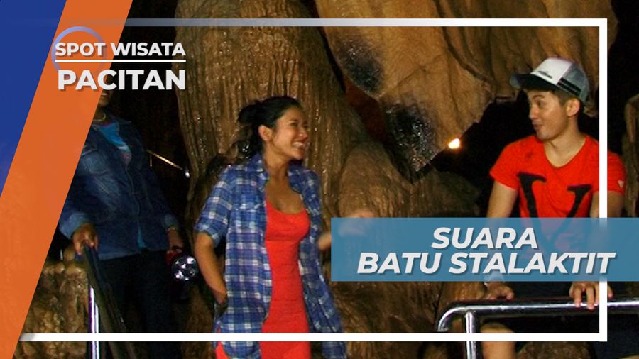 Uniknya Suara Seperti Gong dari Batuan Stalaktit di Dalam Goa Gong Pacitan