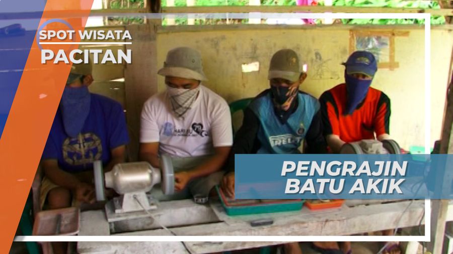 Berkunjung ke Desa Sukodono Pacitan, Belajar Membuat Kerajinan Batu Akik
