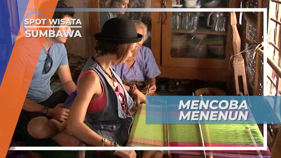 Mencoba Membuat Kain Tenun Khas Sumbawa