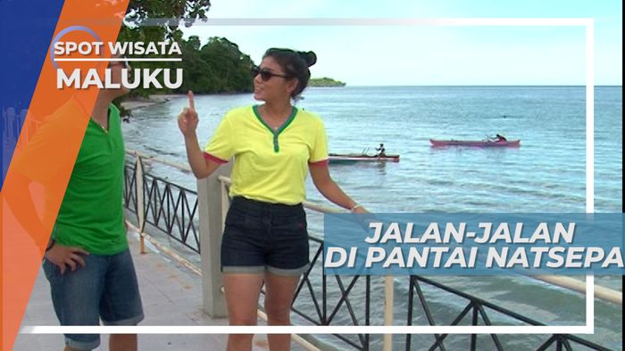 Jalan-jalan Sore di Pantai Natsepa Maluku