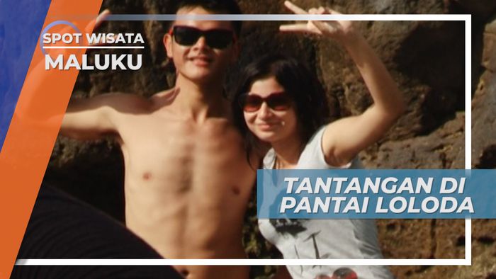 Adu Pose Gaya di Pantai Loloda, Maluku Utara