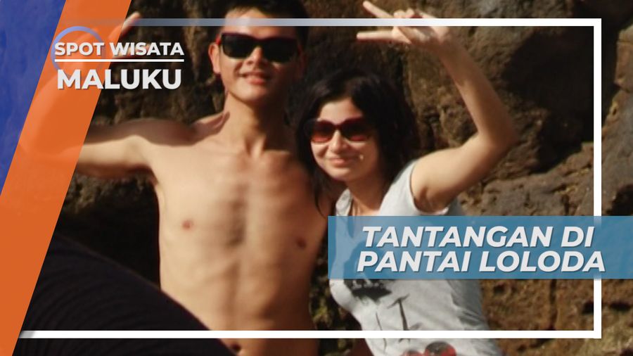 Adu Pose Gaya di Pantai Loloda, Maluku Utara