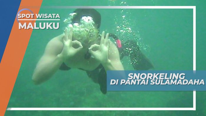Snorkeling di Pantai Sulamadaha yang Berwarna Hijau Tosca, Maluku Utara