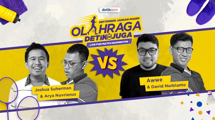 Saat Tukang Banyol Mengocok Perut Lewat Adu Badminton