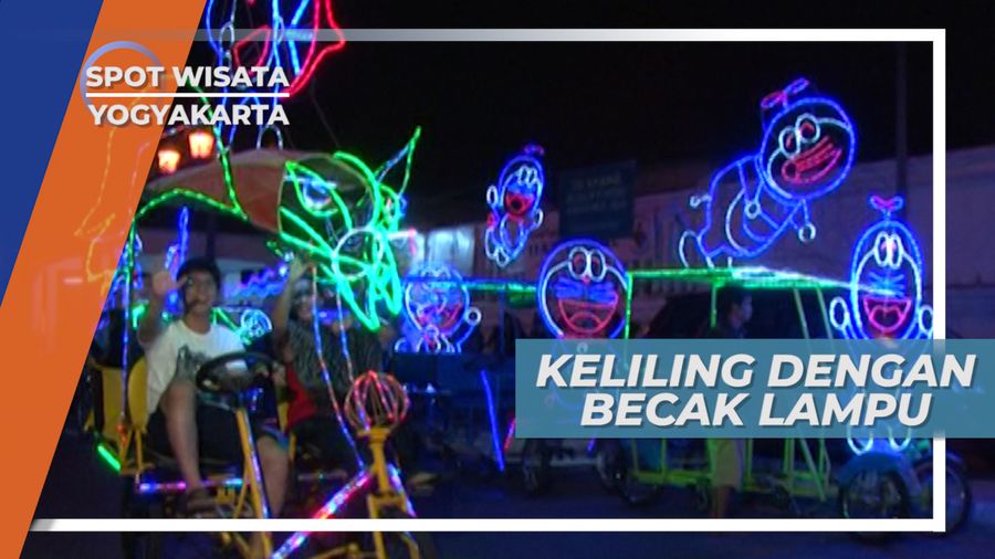 Naik Becak Lampu, Menikmati Suasana Malam di Alun-alun Selatan Yogyakarta