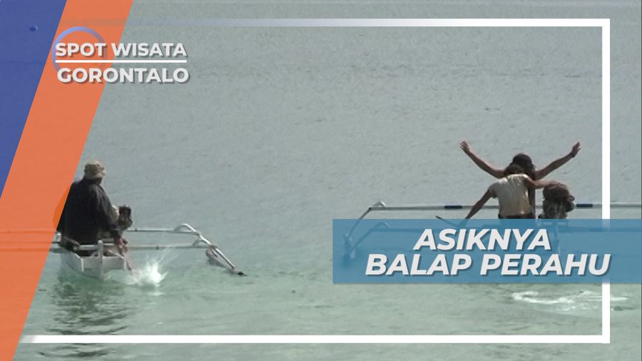 Serunya Adu Cepat Balap Perahu di Pulau Mohingito Gorontalo Utara