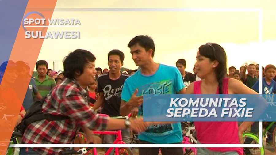 Menikmati Sorenya Pantai Losari Bersama Komunitas Sepeda Fixie Makassar Sulawesi Selatan